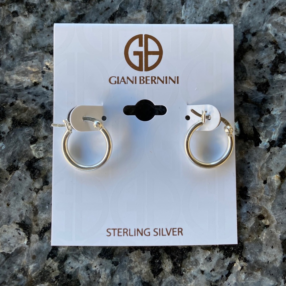 Small silver hoops